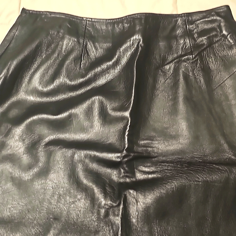 Black Leather Skirt